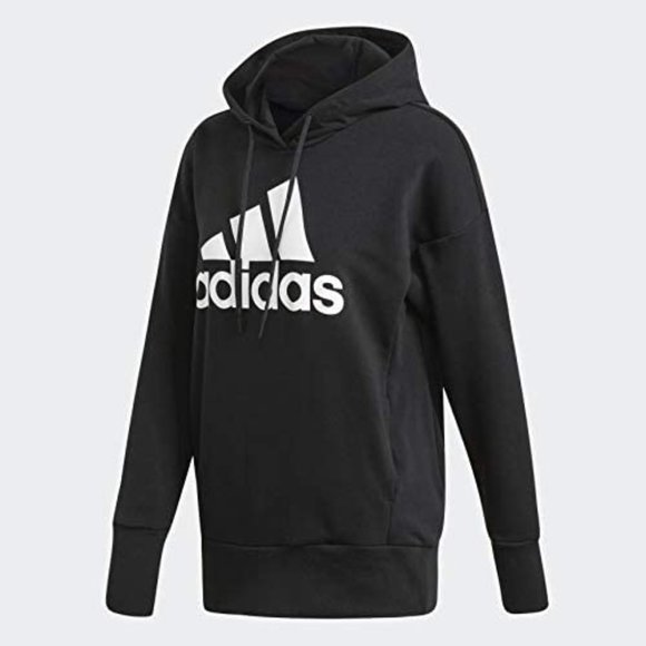 🆕adidas Originals Women's Bos Long Hoodie, Medium - Black/White, Brand NEW, NWT - Picture 5 of 6